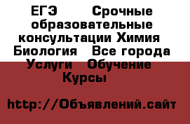 ЕГЭ-2021! Срочные образовательные консультации Химия, Биология - Все города Услуги » Обучение. Курсы   